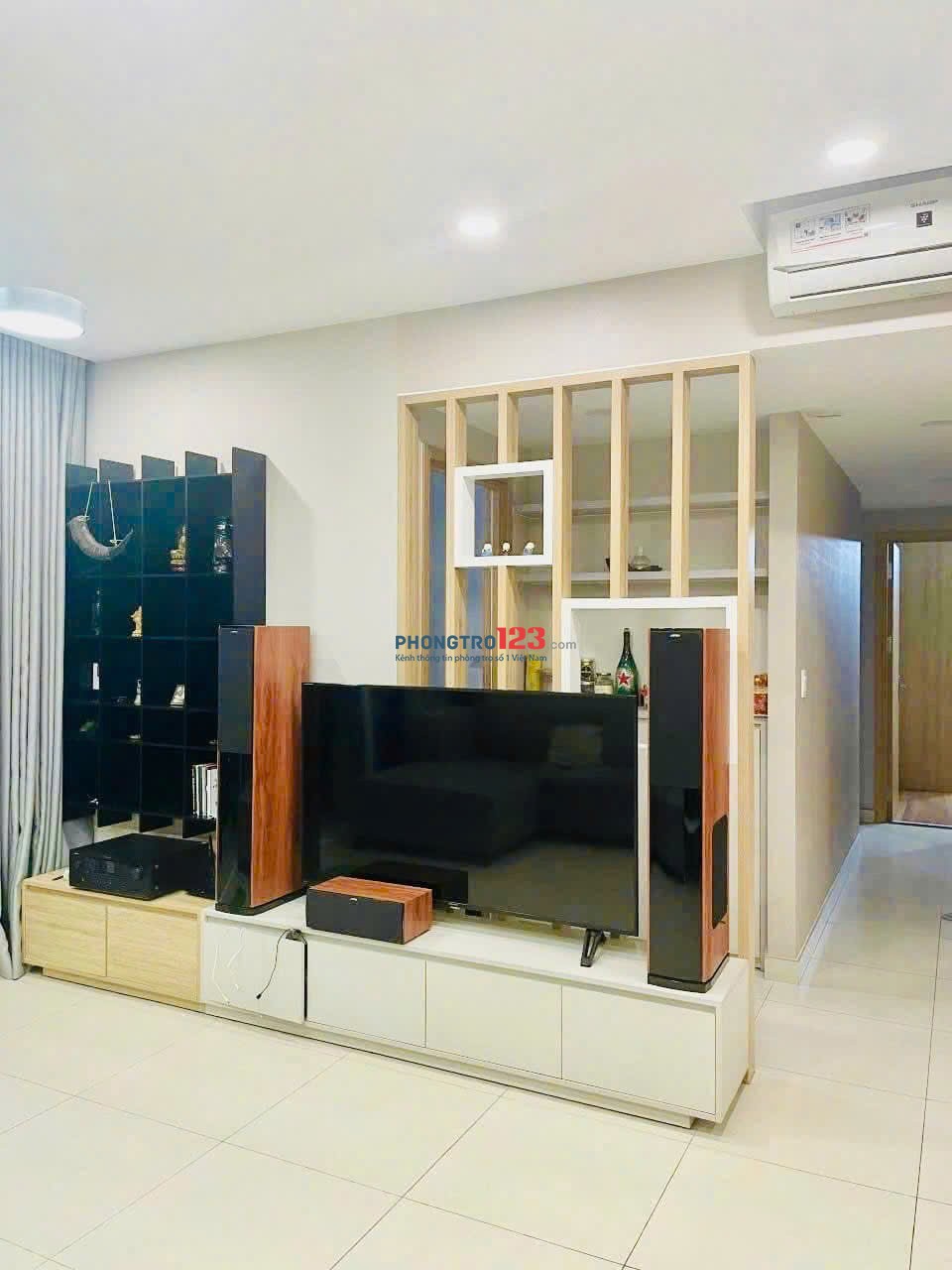 Satra Eximland, Phan Đăng Lưu, Phú Nhuận: 95m2, 2p ngủ lớn,NTCC,17tr/th