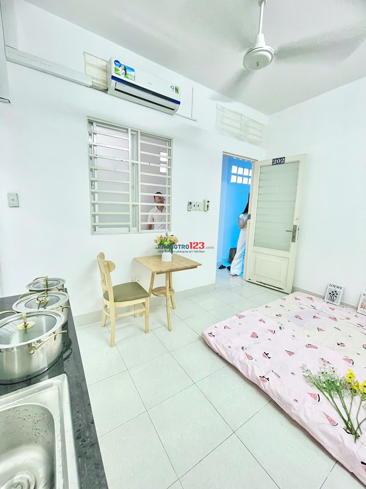 Phòng trọ siêu xinh đầy đủ tiện ích CMT8, P7, Tân Bình