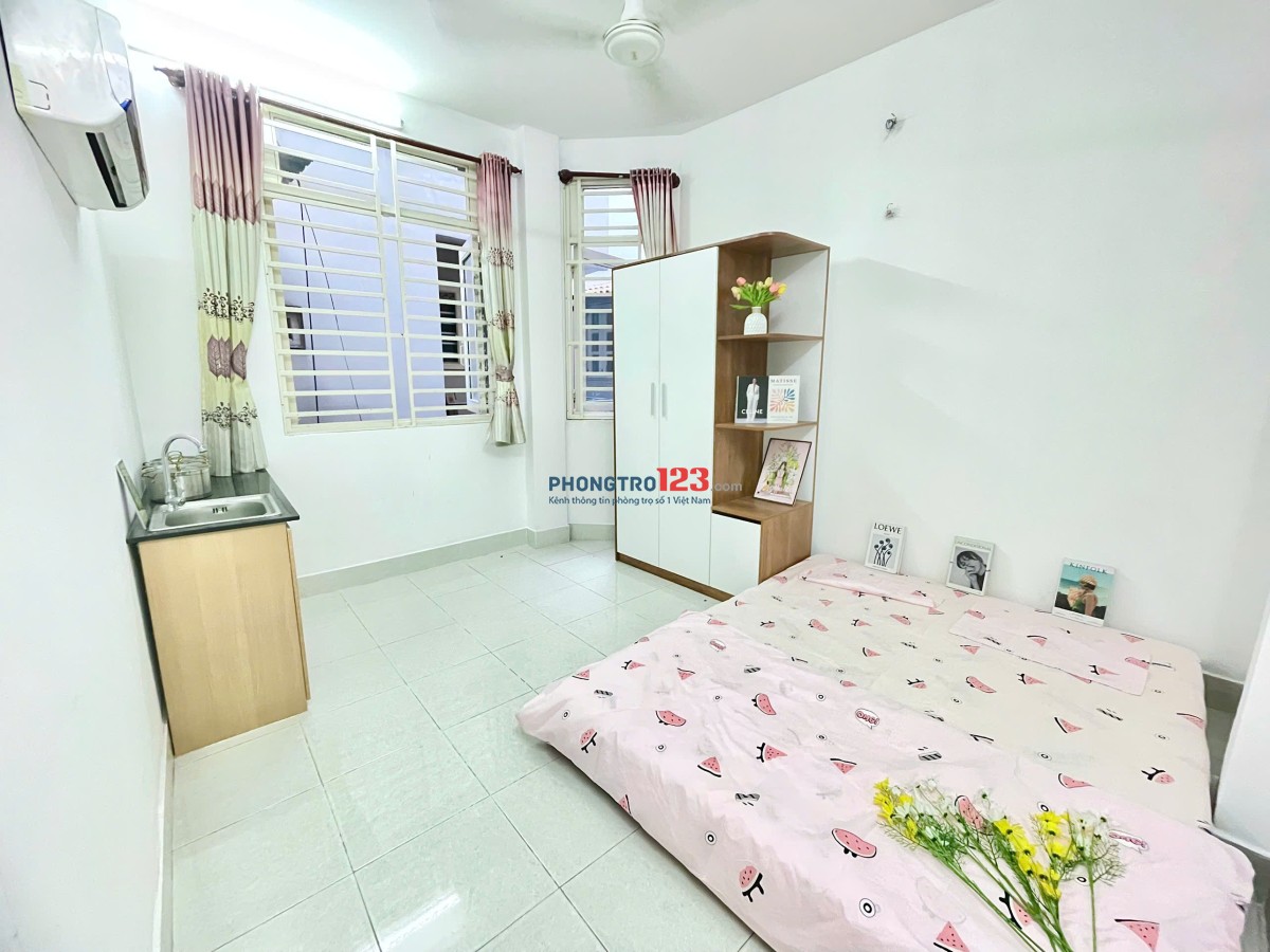 Phòng trọ siêu xinh đầy đủ tiện ích CMT8, P7, Tân Bình