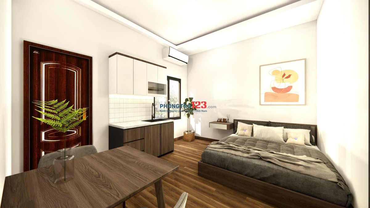 Phòng trọ full Nội Thất 25m2 ở Tân Cảng Gần Landmark81 Q1 Q2
