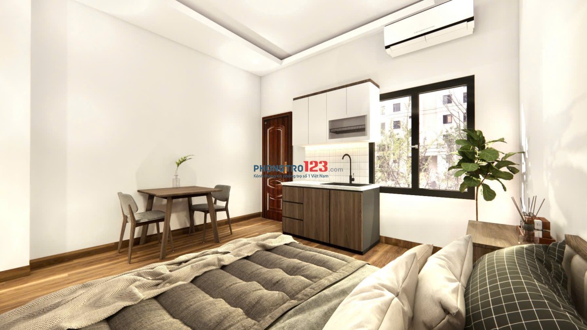Phòng trọ full Nội Thất 25m2 ở Tân Cảng Gần Landmark81 Q1 Q2