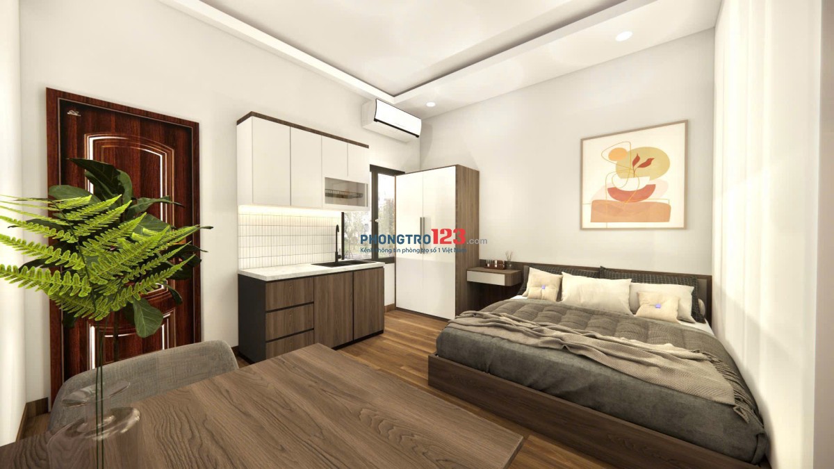 Phòng trọ full Nội Thất 25m2 ở Tân Cảng Gần Landmark81 Q1 Q2