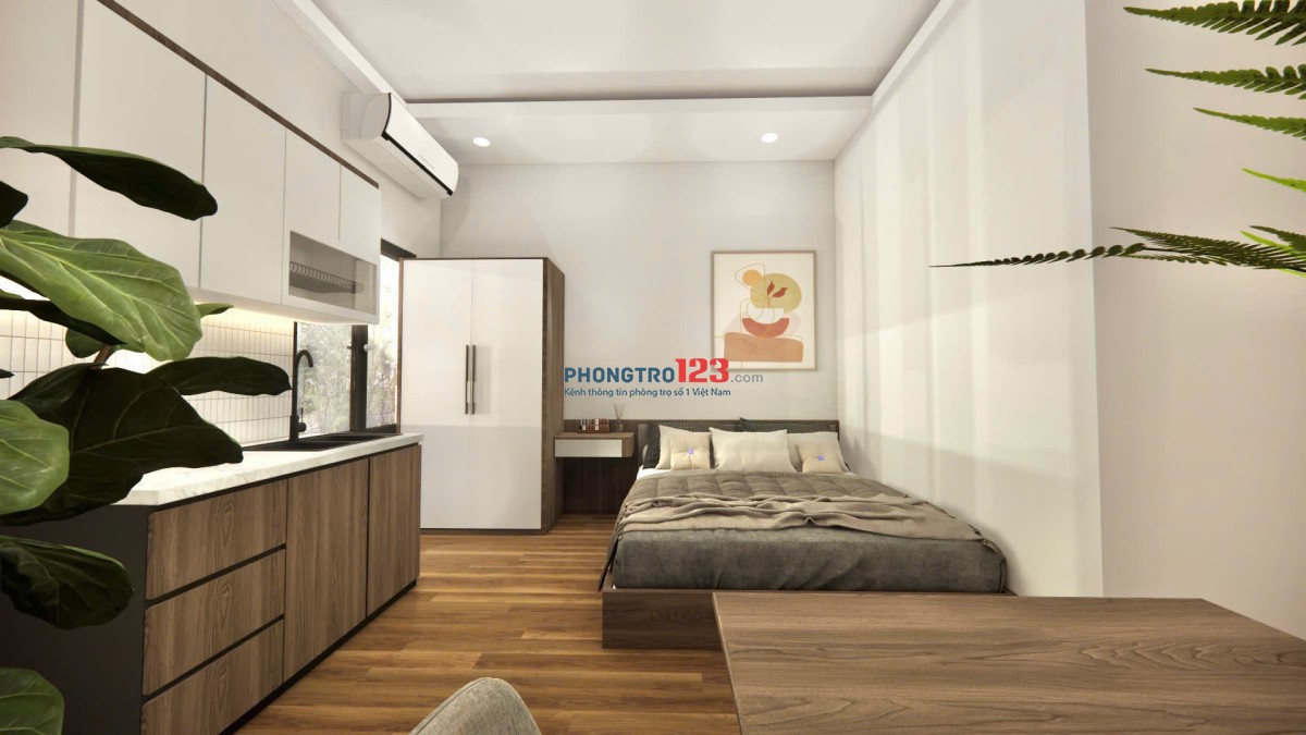 Phòng trọ full Nội Thất 25m2 ở Tân Cảng Gần Landmark81 Q1 Q2