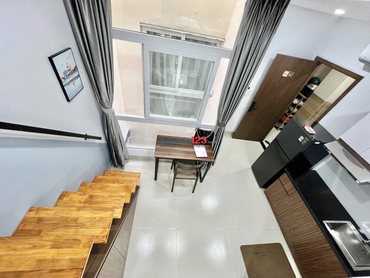 Phòng trọ cao cấp dạng Studio, Duplex - Full NT ngay ngã tư Hàng Xanh, Bình Thạnh