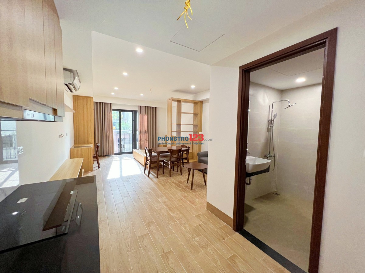 CHÍNH CHỦ CHO THUÊ CĂN STUDIO 40m2 CÓ BAN CÔNG KHU VỰC ĐỘI CẤN, BA ĐÌNH FULL ĐỒ OTO ĐỖ CỬA