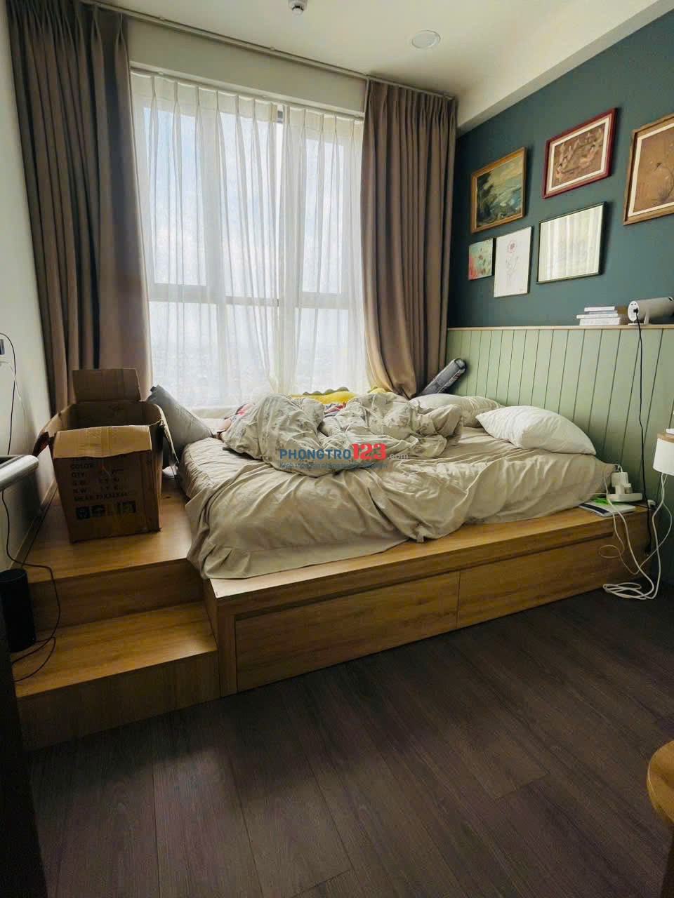 Chính chủ cho thuê CC 56m2, 2PN, 1WC giá tốt, view đẹp tại Nguyễn Bỉnh Khiêm, Đông Hòa, Bình Dương