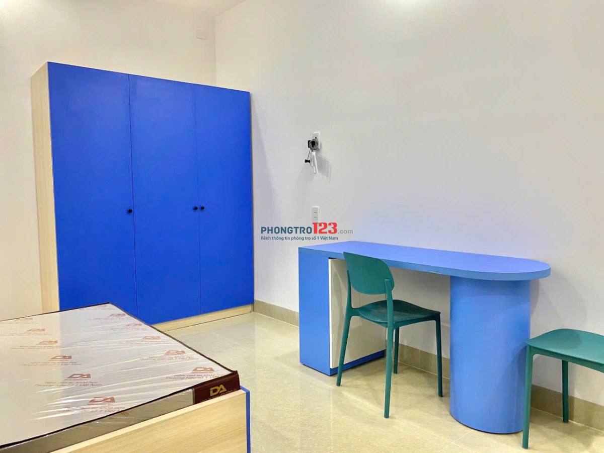 Cho thuê Phòng Full NT Mới 100% 30m2 Ban công Cửa sổ lớn Chu Văn An gần chợ Bà Chiểu có thang máy