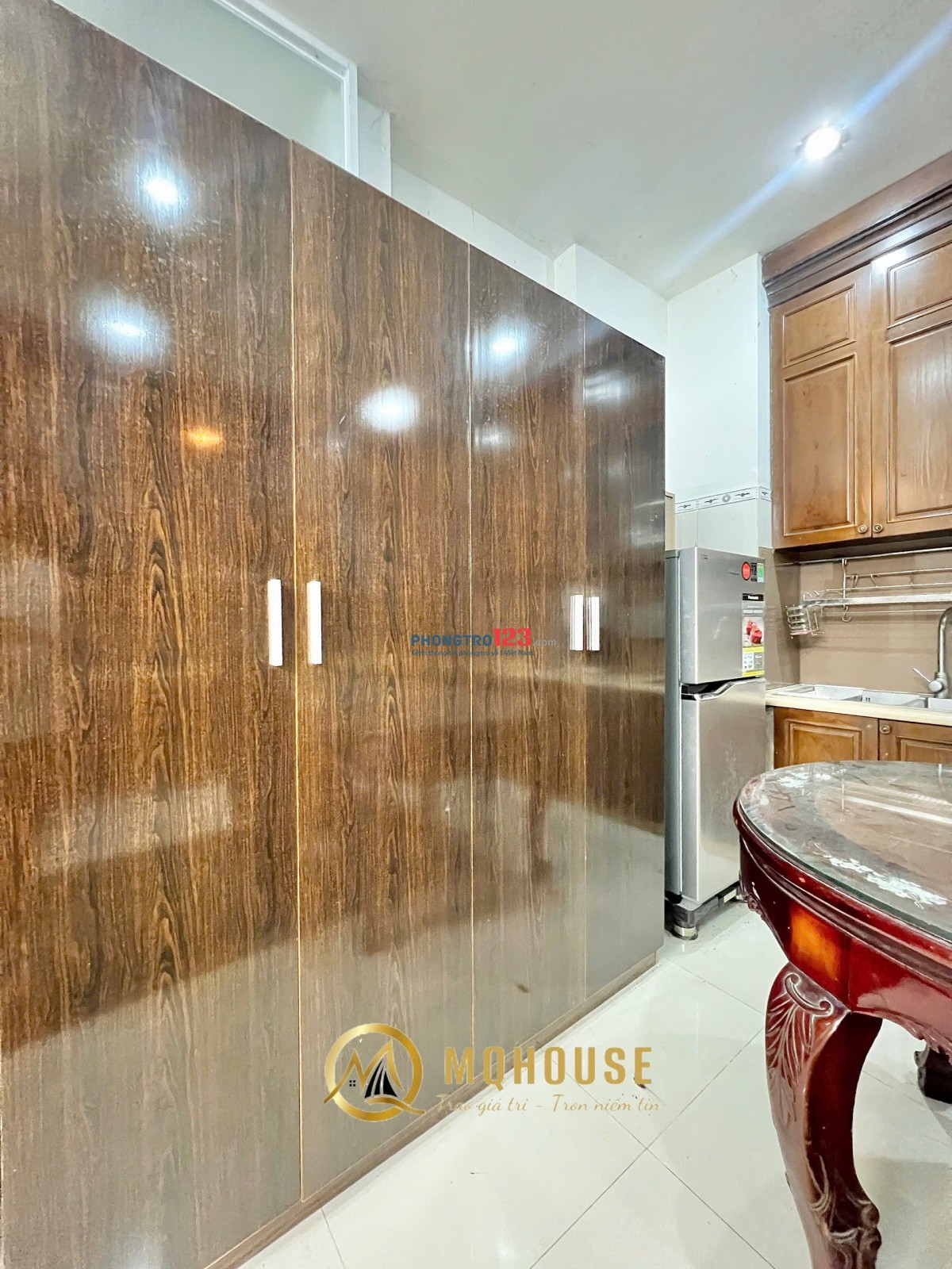 Khai Trương Căn Hộ_ Bếp Lớn, Nội Thất Gỗ Cao Cấp _ Võ Oanh Gần ĐH GTVT Và Ngoại Thương, Hutech