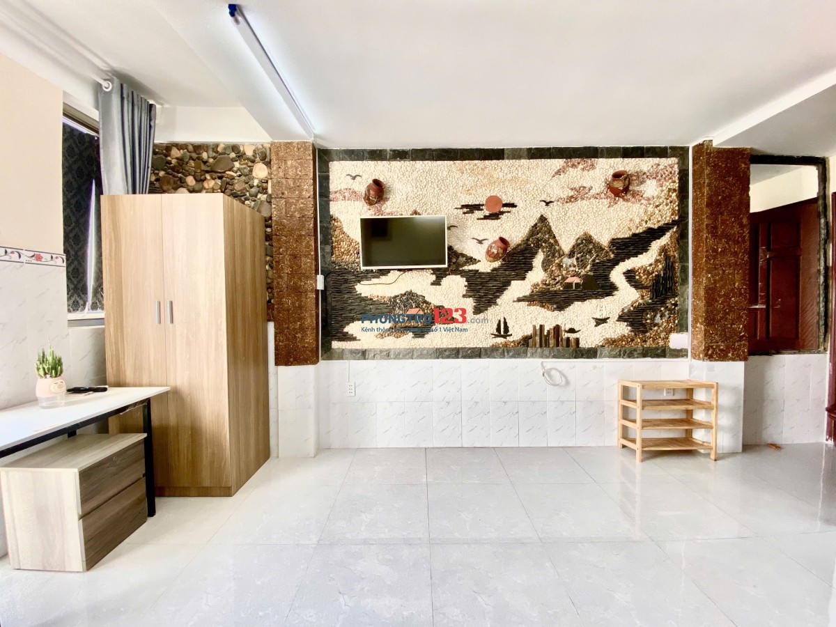 CHO THUÊ PHÒNG TRỌ CAO CẤP 40M2 BÌNH THẠNH FULL NỘI THẤT CÓ BAN CÔNG GẦN ĐẠI HỌC VĂN LANG CS 2 3