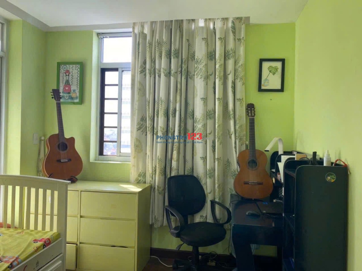 Chung cư Hoa Sứ, P7, Phú Nhuận, 50m2, 1 Phòng ngủ, 8tr/tháng.