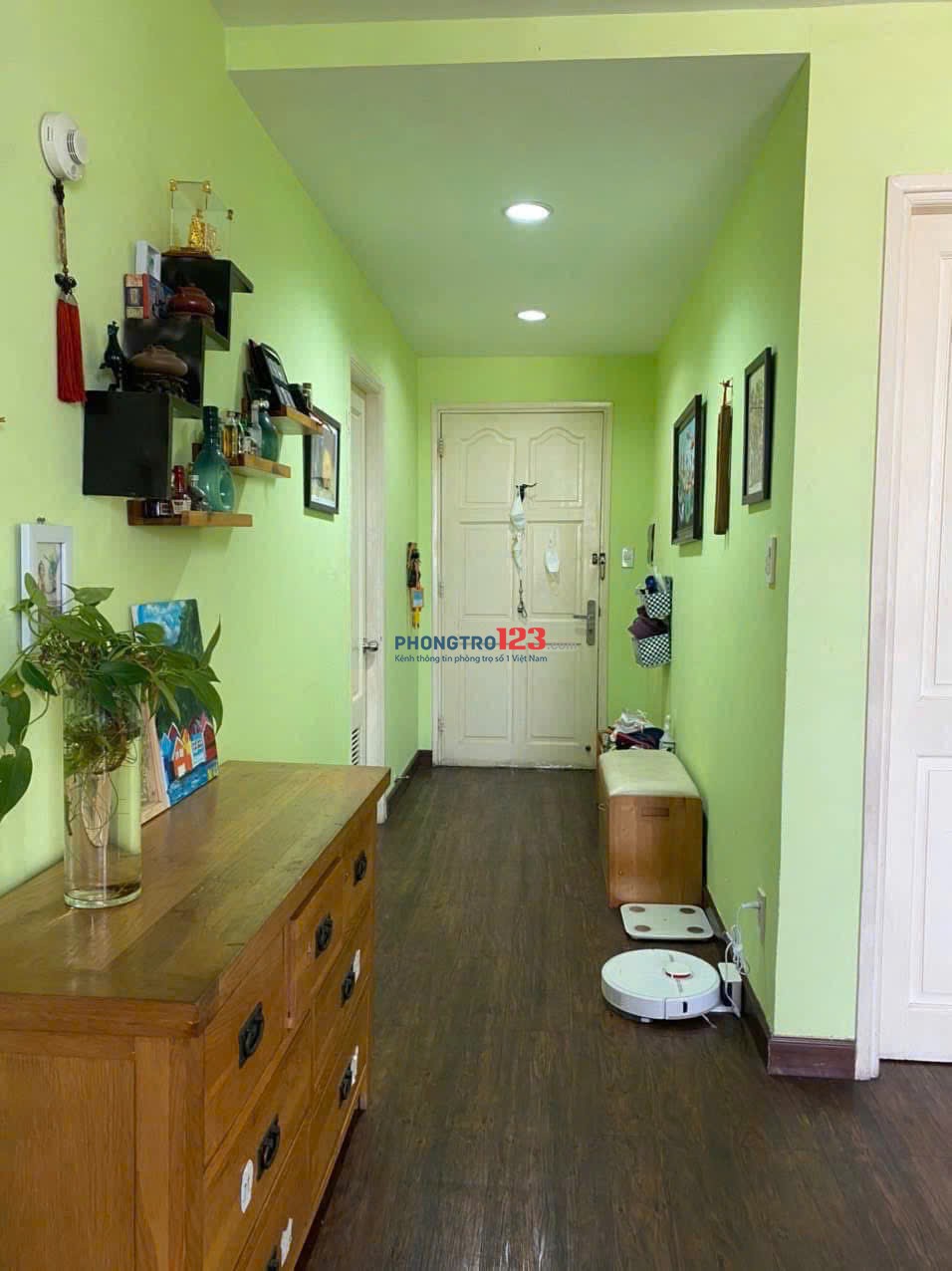 Chung cư Hoa Sứ, P7, Phú Nhuận, 50m2, 1 Phòng ngủ, 8tr/tháng.