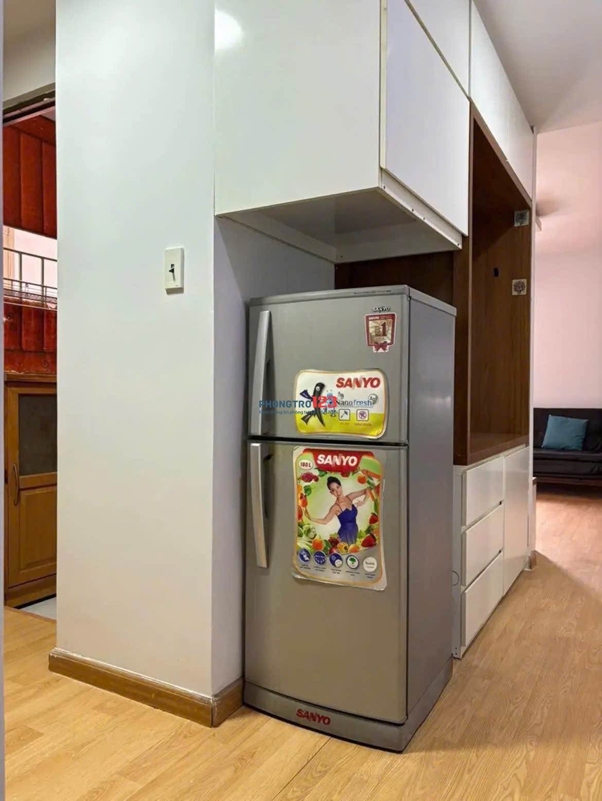 Chung cư Screc, Trường Sa, Quận 3, 87m2, 2PN, Căn Góc, 13tr/tháng.