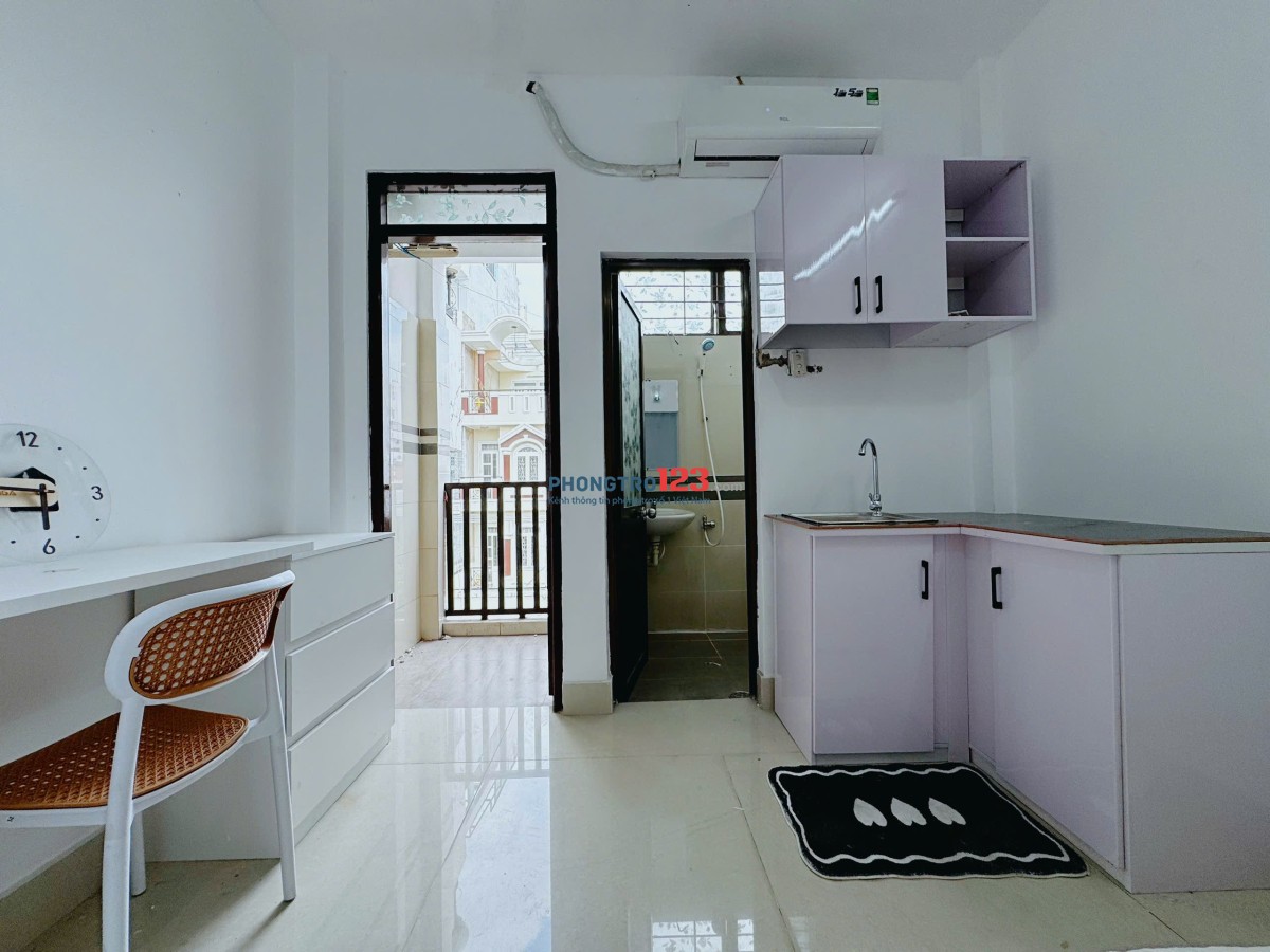 Phòng mới 30m2 ban công thoáng full nội thất ngay Nguyễn Văn Đậu, Bình Thạnh