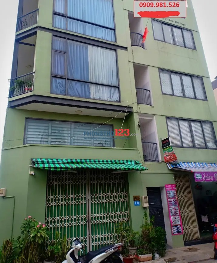 Phòng trọ sinh viên quận Bình Thạnh, phường 27