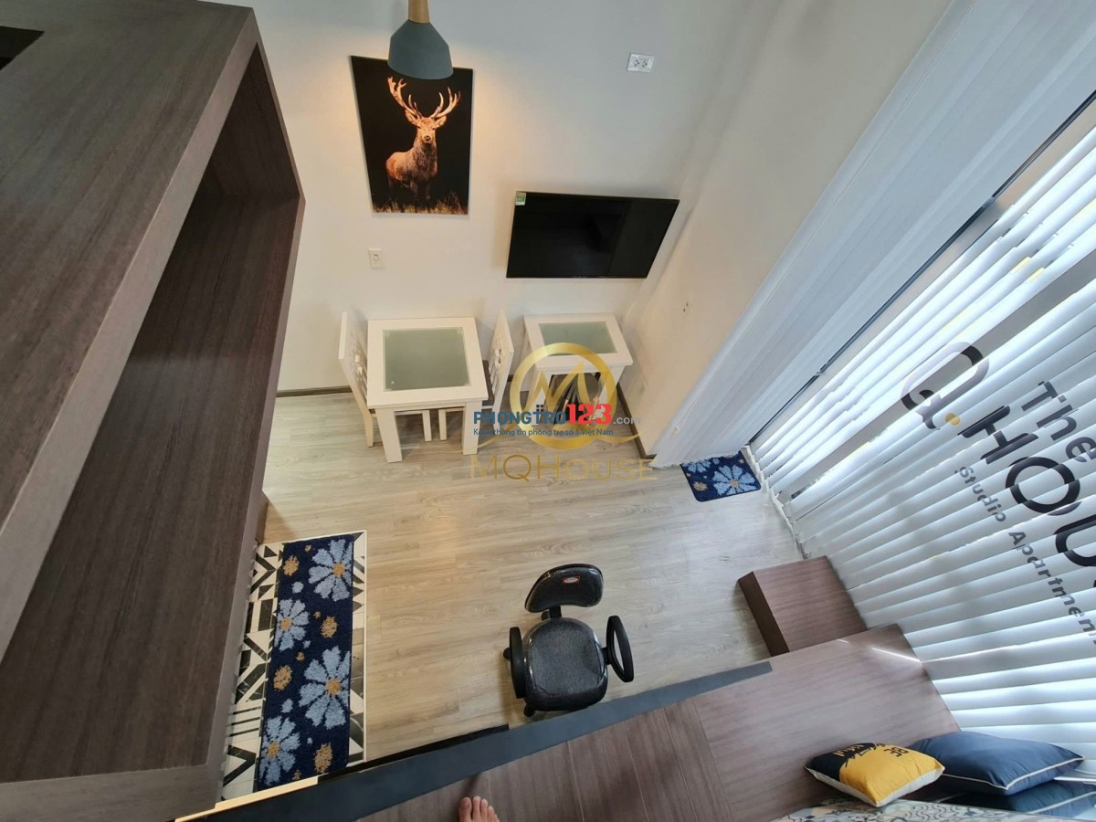 Cho Thuê Phòng Cao Cấp_dạng Duplex_Nhận xe điện_Bảo vệ 24/24_Tòa nhà an ninh gần Emart Phan Văn Trị