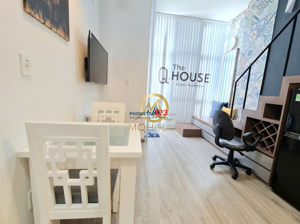Cho Thuê Phòng Cao Cấp_dạng Duplex_Nhận xe điện_Bảo vệ 24/24_Tòa nhà an ninh gần Emart Phan Văn Trị