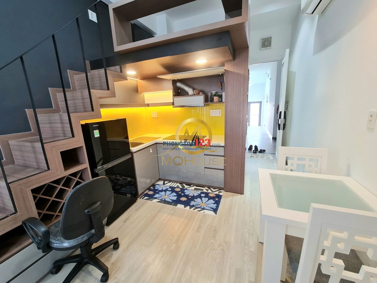 Cho Thuê Phòng Cao Cấp_dạng Duplex_Nhận xe điện_Bảo vệ 24/24_Tòa nhà an ninh gần Emart Phan Văn Trị