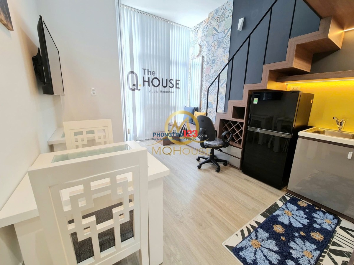 Cho Thuê Phòng Cao Cấp_dạng Duplex_Nhận xe điện_Bảo vệ 24/24_Tòa nhà an ninh gần Emart Phan Văn Trị