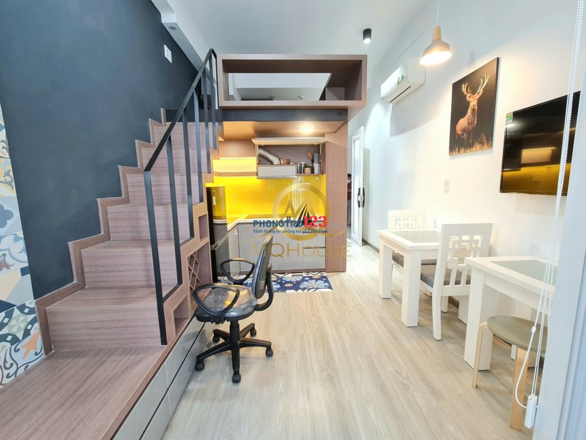 Cho Thuê Phòng Cao Cấp_dạng Duplex_Nhận xe điện_Bảo vệ 24/24_Tòa nhà an ninh gần Emart Phan Văn Trị