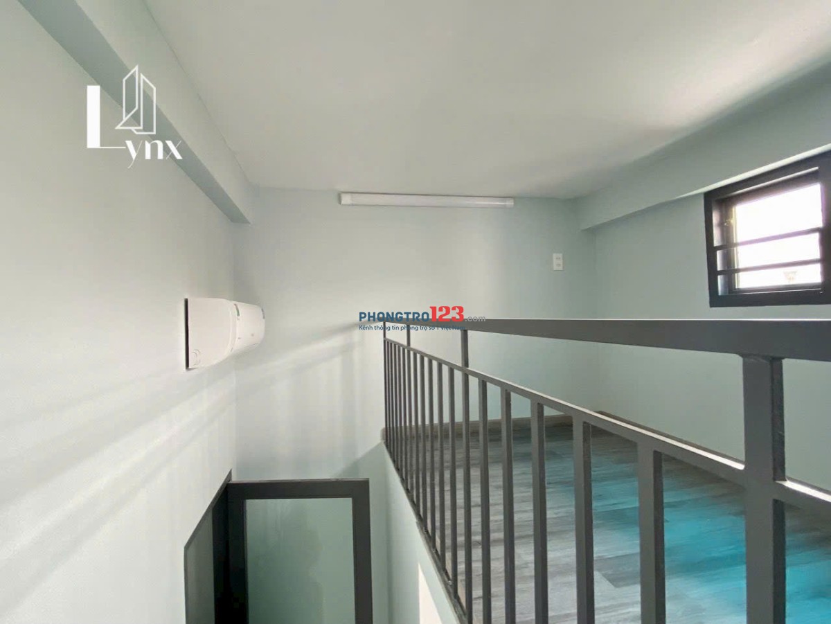 Phòng mới 100% có gác cao không đụng đầu, đủ nội thất trong phòng, cửa sổ thoáng giá 4trxxx