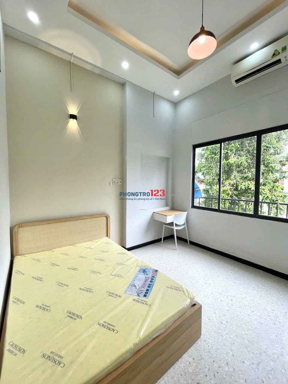 CHO THUÊ PHÒNG TRỌ 35M2 FULL NỘI THẤT, MÁY GIẶT RIÊNG, CỬA SỔ LỚN, BÌNH THẠNH, GẦN ĐẠI HỌC VĂN LANG