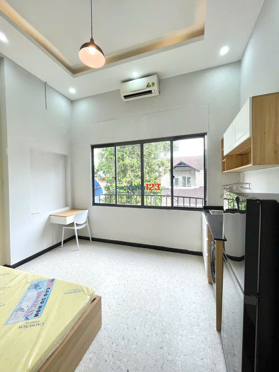 CHO THUÊ PHÒNG TRỌ 35M2 FULL NỘI THẤT, MÁY GIẶT RIÊNG, CỬA SỔ LỚN, BÌNH THẠNH, GẦN ĐẠI HỌC VĂN LANG