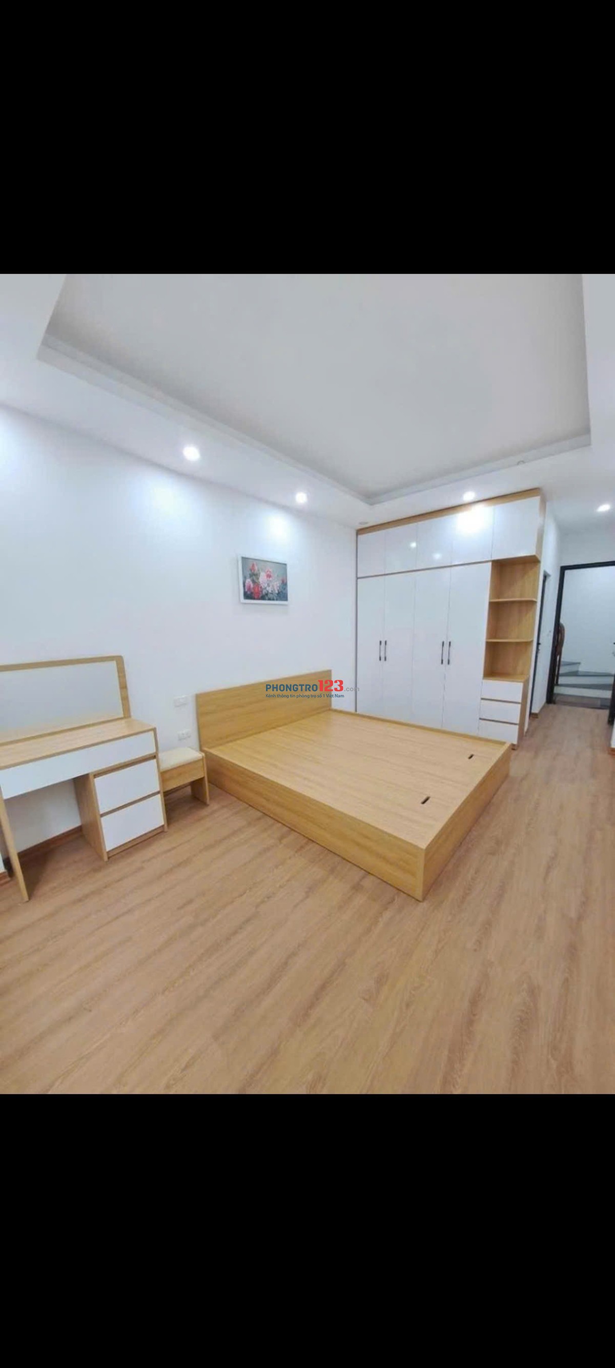 cho thuê nhà gần trung tâm quận hoàng mai 46m2x 2 tầng, 2pn, full nội thất