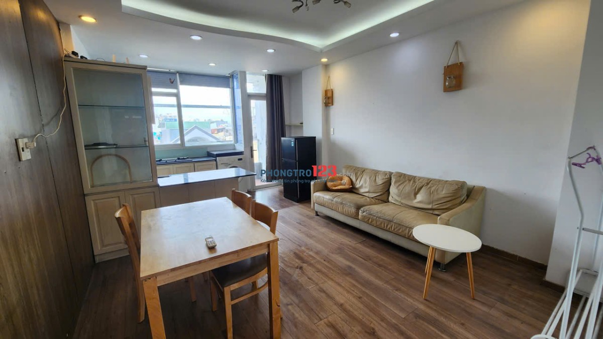 Phòng 60m2 có ban công full nội thất - mặt tiền Ba Vân P14 Tân Bình