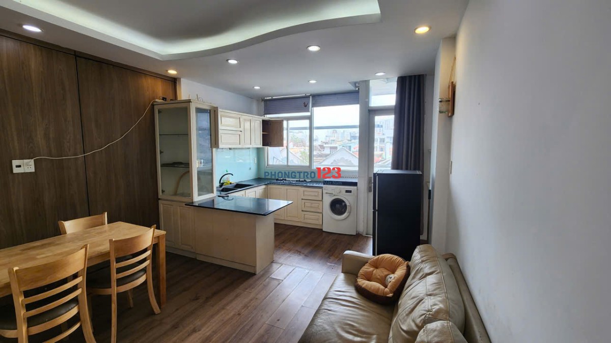 Phòng 60m2 có ban công full nội thất - mặt tiền Ba Vân P14 Tân Bình