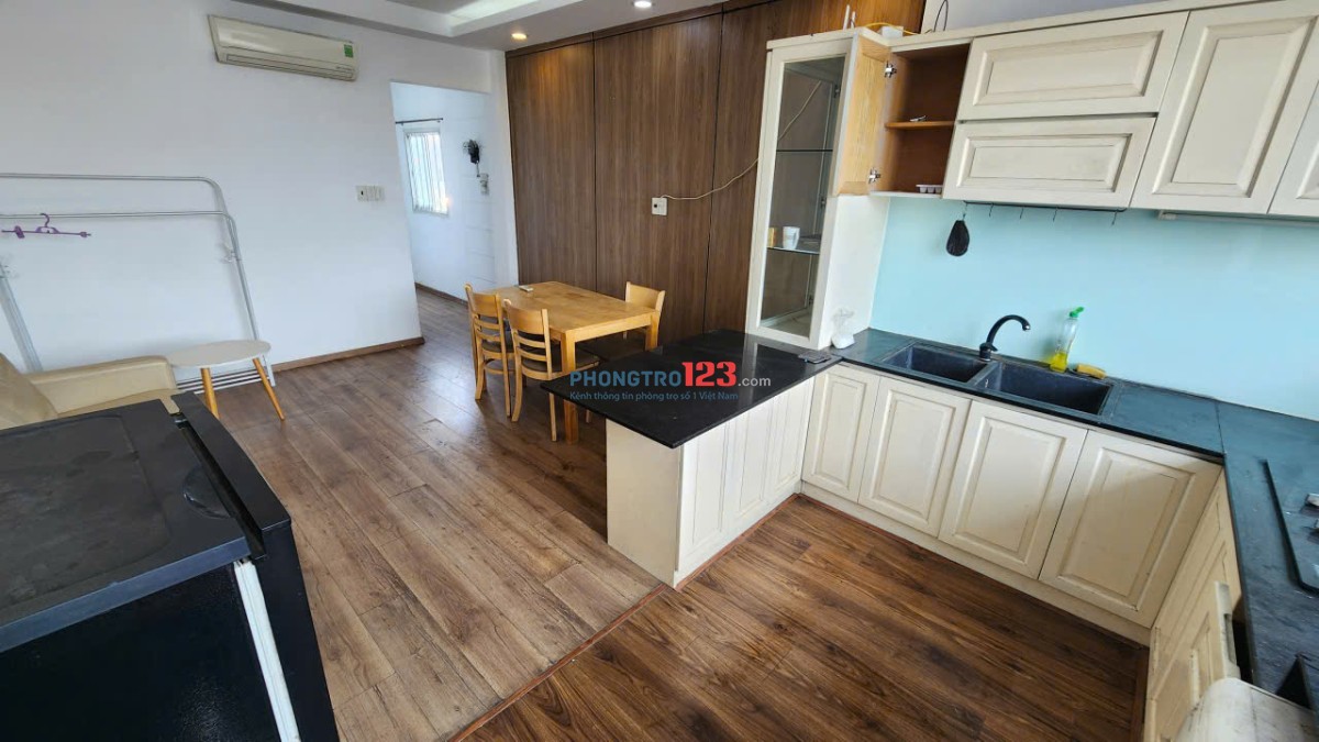 Phòng 60m2 có ban công full nội thất - mặt tiền Ba Vân P14 Tân Bình