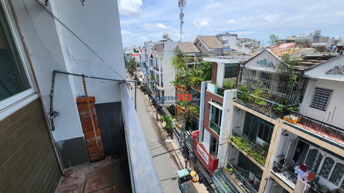 Phòng 60m2 có ban công full nội thất - mặt tiền Ba Vân P14 Tân Bình