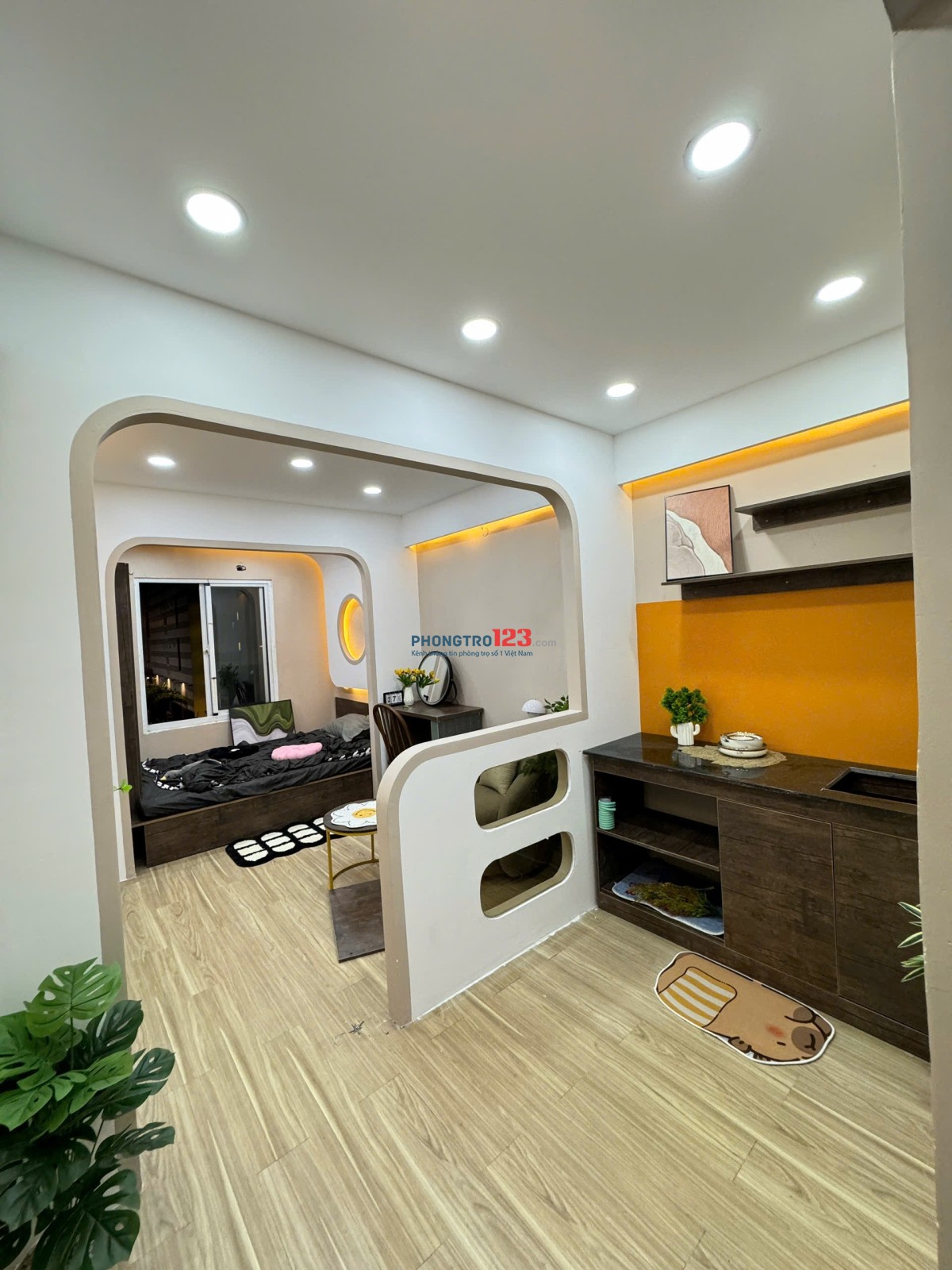 KHAI TRƯƠNG CĂN STUDIO TÁCH BẾP MÁY GIẶT RIÊNG DECOR SIÊU XINH NGAY VẠN HẠNH MALL Q10