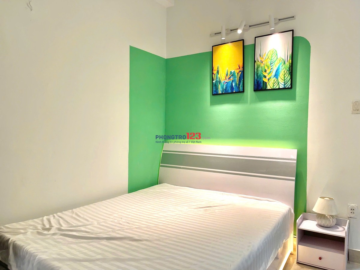 PHÒNG TRỌ 35m2 FULL NỘI THẤT, BAN CÔNG BÌNH THẠNH GẦN HÀNG XANH, Gần ĐH GTVT, HUTECH, Ngoại Thương