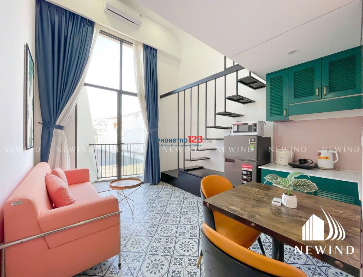 Duplex | Studio ban công, cửa sổ, 45m2, nuôi pet được ,ngắn hạn dài hạn kế Lotte, UFM, TDTU, Rmit