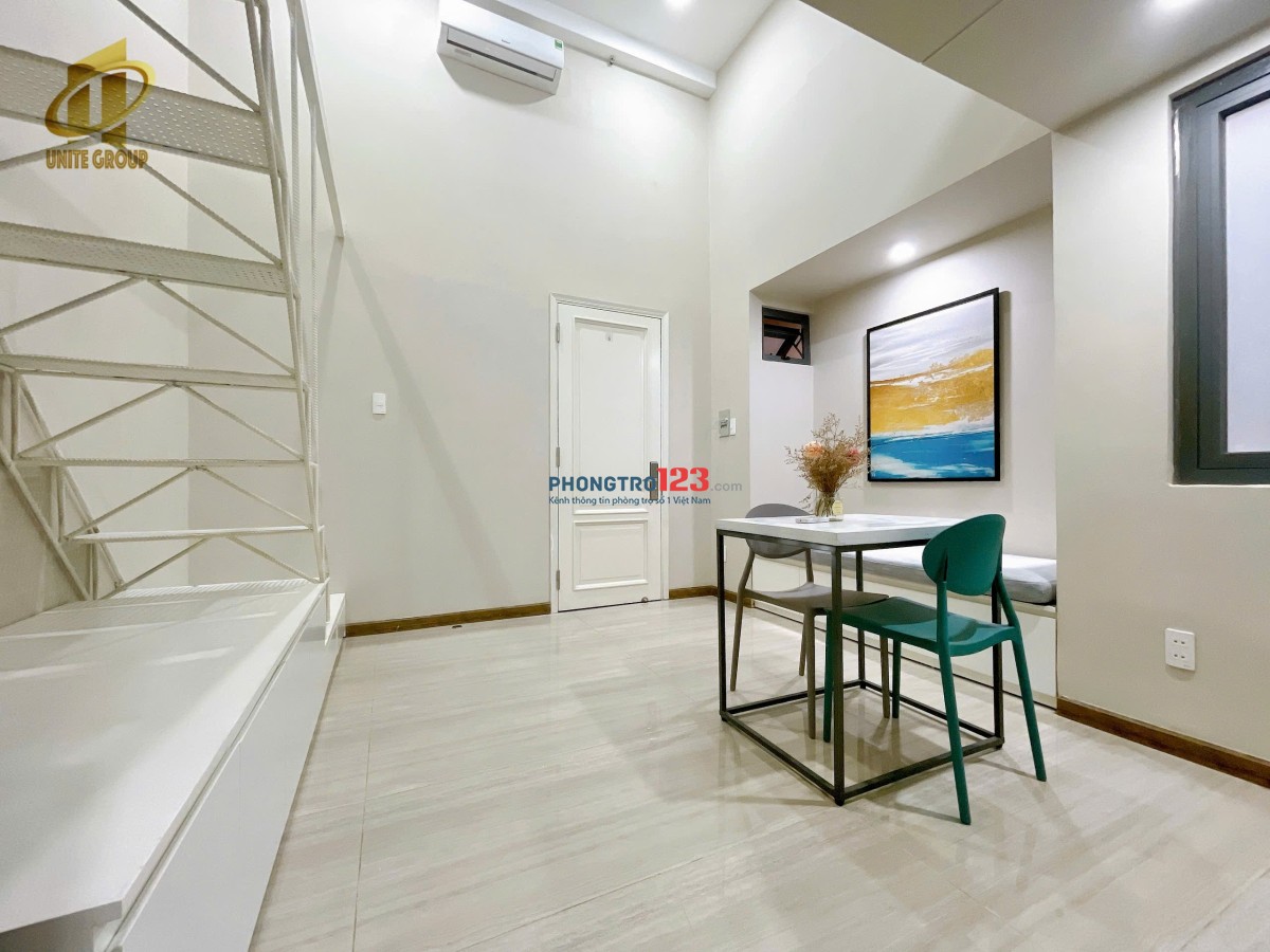 Duplex | Studio ban công, cửa sổ, 45m2, nuôi pet được ,ngắn hạn dài hạn kế Lotte, UFM, TDTU, Rmit