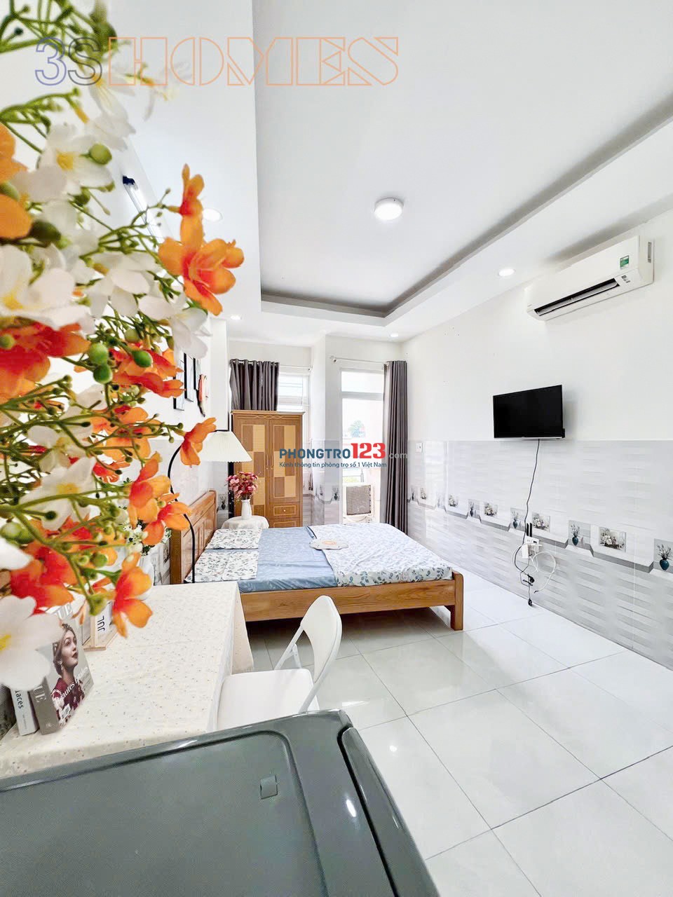 Tặng 3 triệu thuê sớm-căn hộ ngay SÂN BAY- ban công, cửa sổ FULL ĐỒ