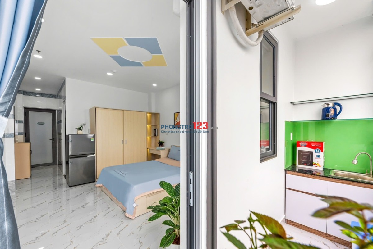 CĂN HỘ 1PN FULL NỘI THẤT – LÊ TRỰC / HOÀNG HOA THÁM – CHỈ 7TR6