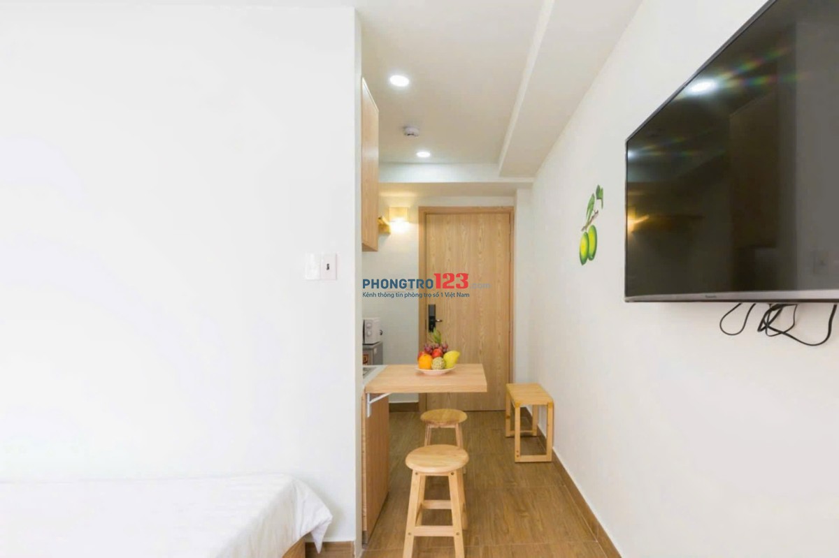 CHO THUÊ CĂN HỘ STUDIO QUẬN 1 FULL NỘI THẤT, CỬA SỔ NGAY VINCOM ĐỒNG KHỞI