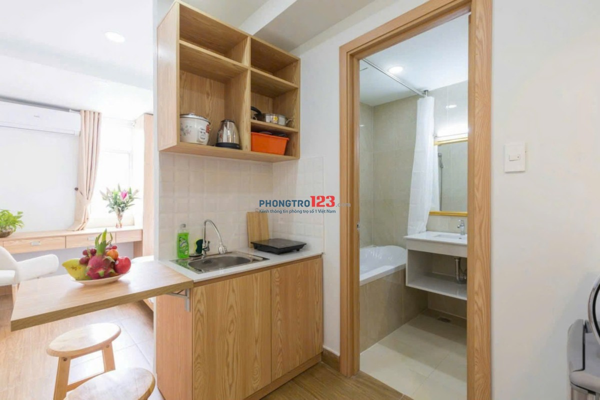 CHO THUÊ CĂN HỘ STUDIO QUẬN 1 FULL NỘI THẤT, CỬA SỔ NGAY VINCOM ĐỒNG KHỞI
