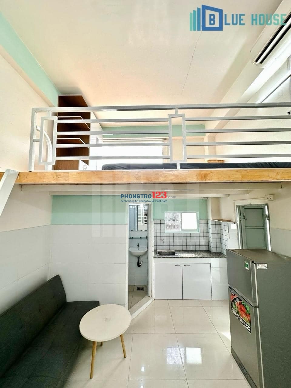 phòng trọ sinh viên duplex view kính ở 3-4 bạn thoải mái gác 1m7 ngay Cộng Hoà - Tân Bình