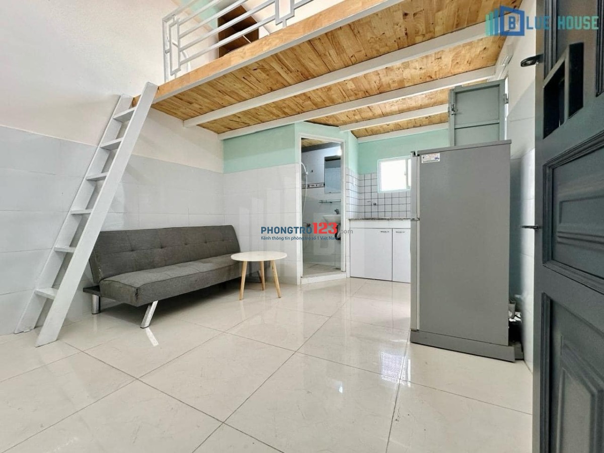 phòng trọ sinh viên duplex view kính ở 3-4 bạn thoải mái gác 1m7 ngay Cộng Hoà - Tân Bình
