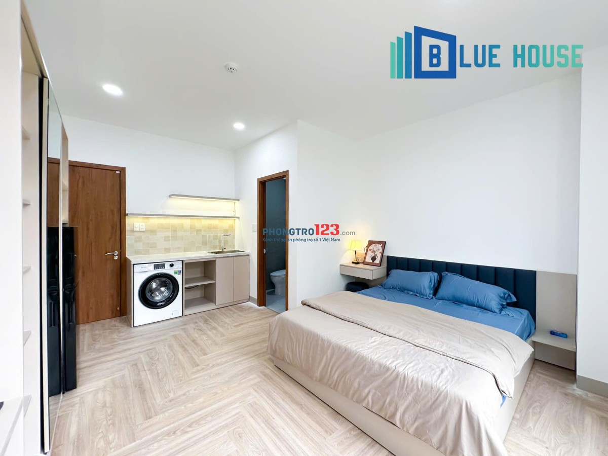 cho thuê căn hộ studio ban công mới 100% ngay công vien hoàng văn thụ - qua sân bay 2p