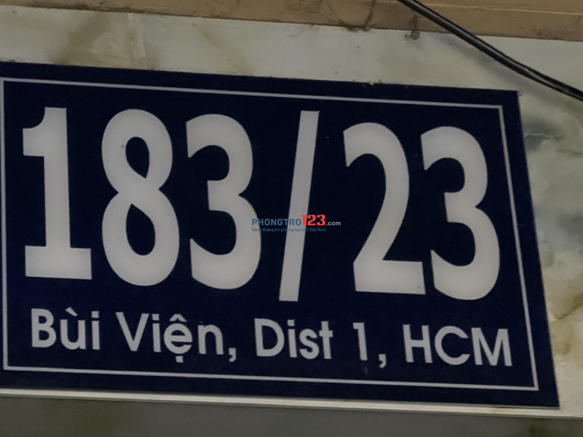 Phòng Bùi Viện trung tâm Q.1, full nội thất, có cửa sổ