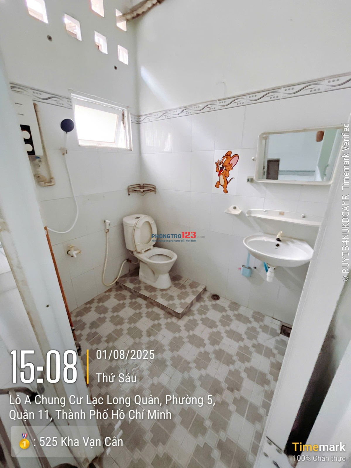 Cho thuê căn hộ chung cư 3.17 lô A – Lạc Long Quân, P.5, Q.11