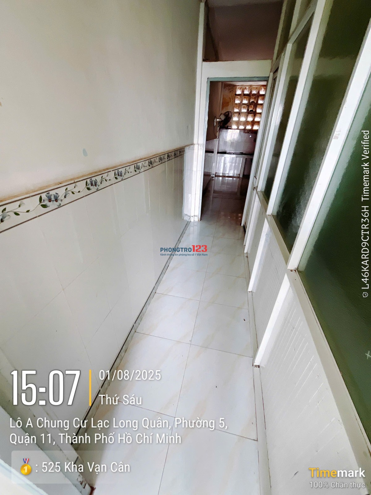 Cho thuê căn hộ chung cư 3.17 lô A – Lạc Long Quân, P.5, Q.11