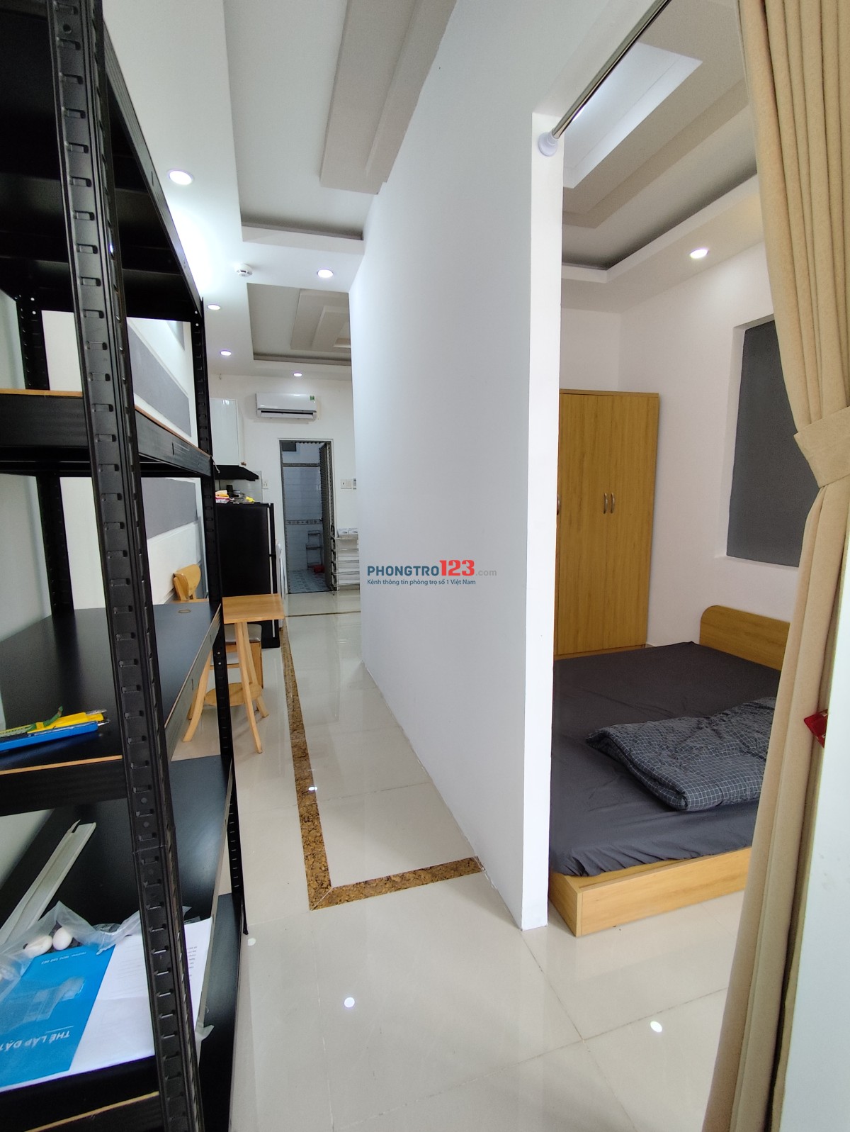 Phòng ban công 2 gian ngủ Phú Nhuận Full NT máy giặt riêng - Tự do