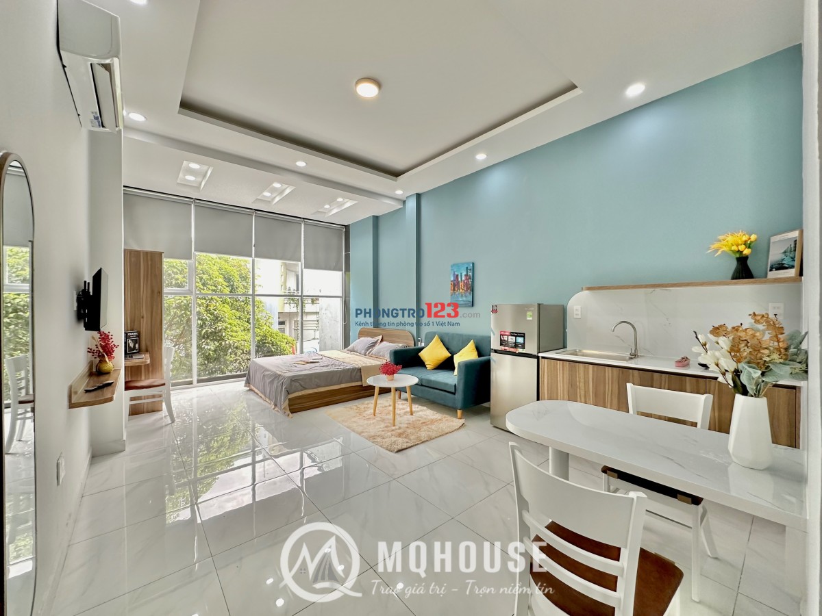 Cho thuê CHDV full kính rộng rãi nhà mới gần Lotte Mart Cộng Hòa, cầu vượt HHT