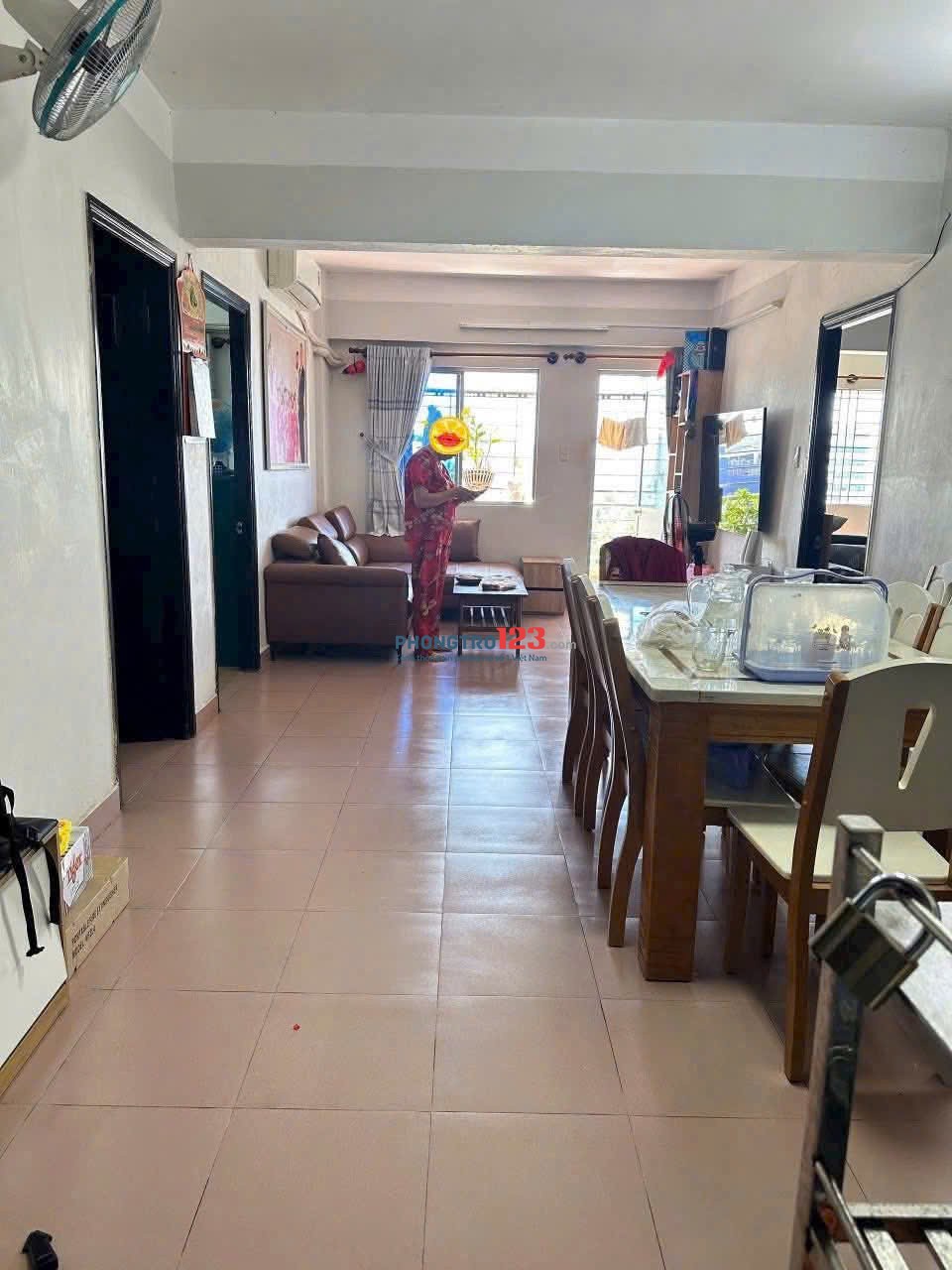 Chung cư 312 Lạc Long Quân, P5, Q11: 67m2, 2p ngủ, full nt, 9tr/tháng