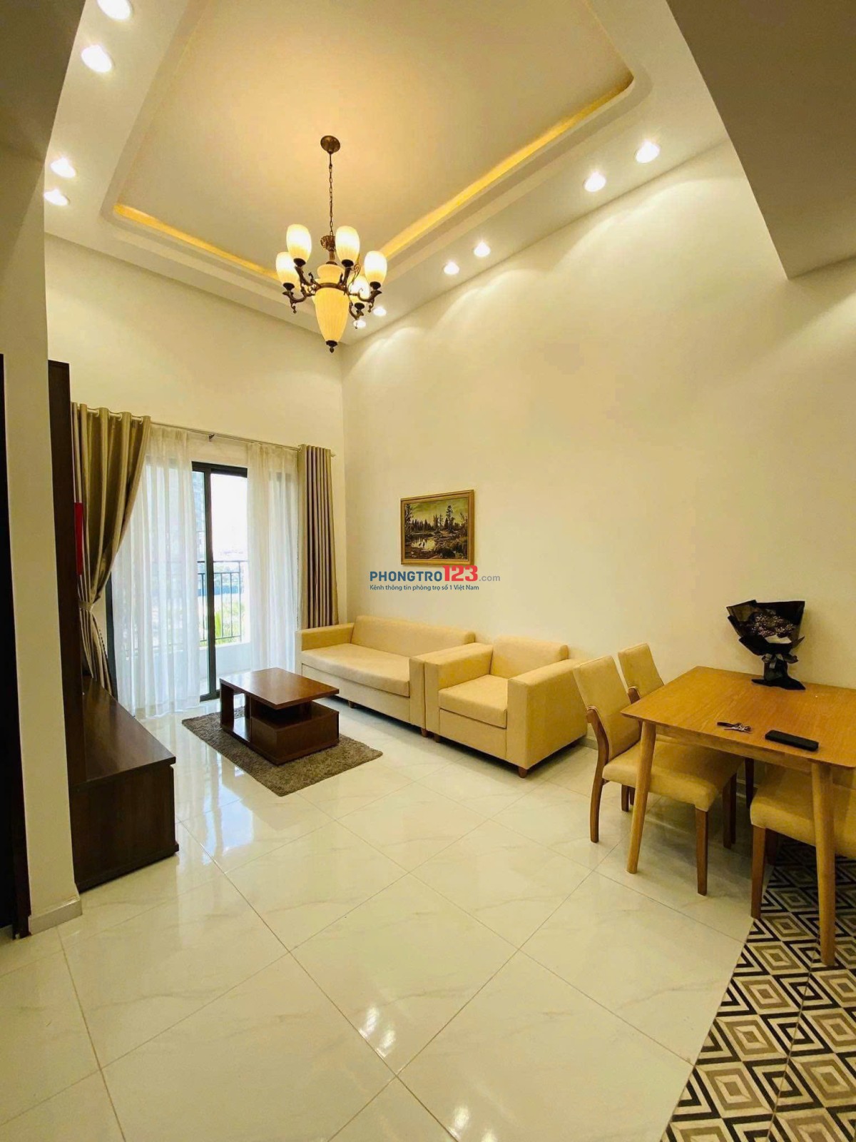 Căn hộ cao cấp Phúc Yên, P15,Tân Bình: 74m2,2p ngủ,NT, 9tr/th