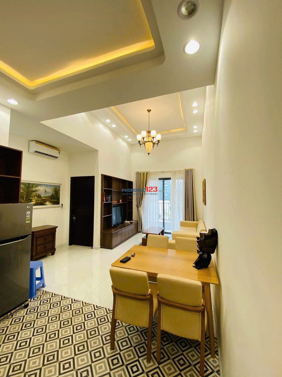 Căn hộ cao cấp Phúc Yên, P15,Tân Bình: 74m2,2p ngủ,NT, 9tr/th